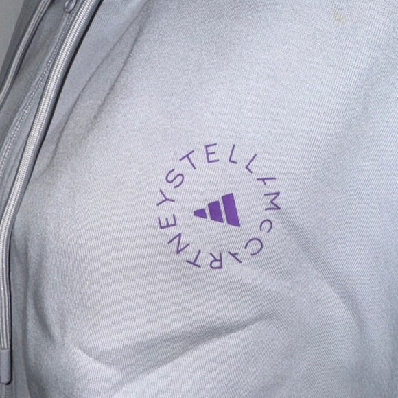 Adidas by Stella McCartney Gray Zip-Up Hoodie - Picture 6 of 9